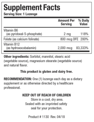 B12 2000 Lozenges by Biotics Research