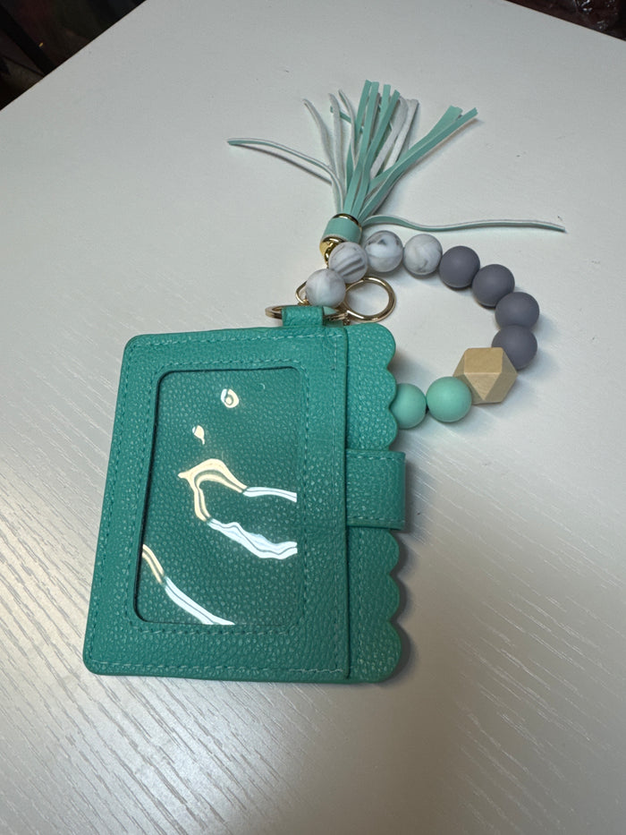 Beaded Bracelet Keychain Wallet