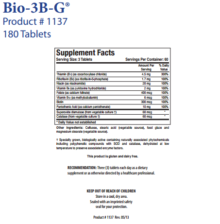 Bio-3B-G by Biotics Research