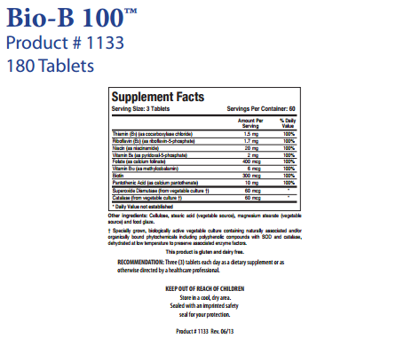 Bio-B 100 by Biotics Research