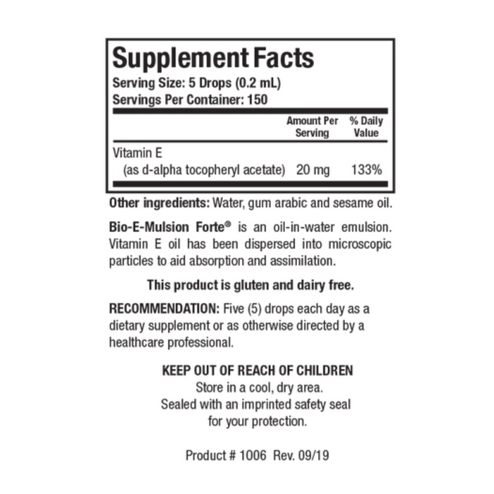 Bio-E Mulsion Forte by Biotics Research