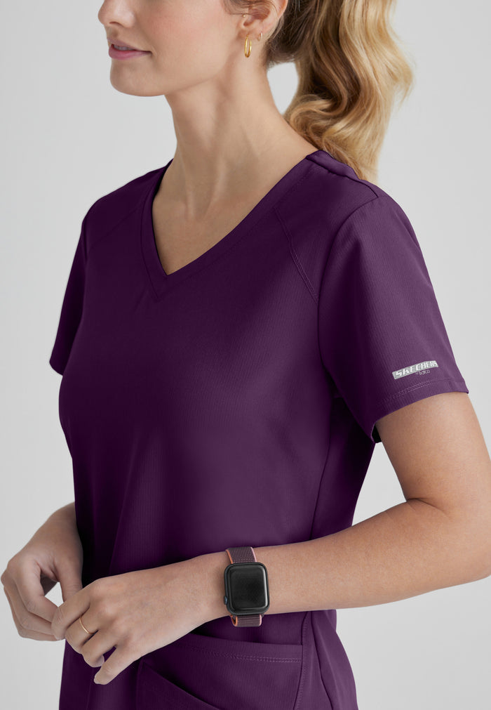 Breeze Top - Eggplant - Grey's Anatomy Scrubs