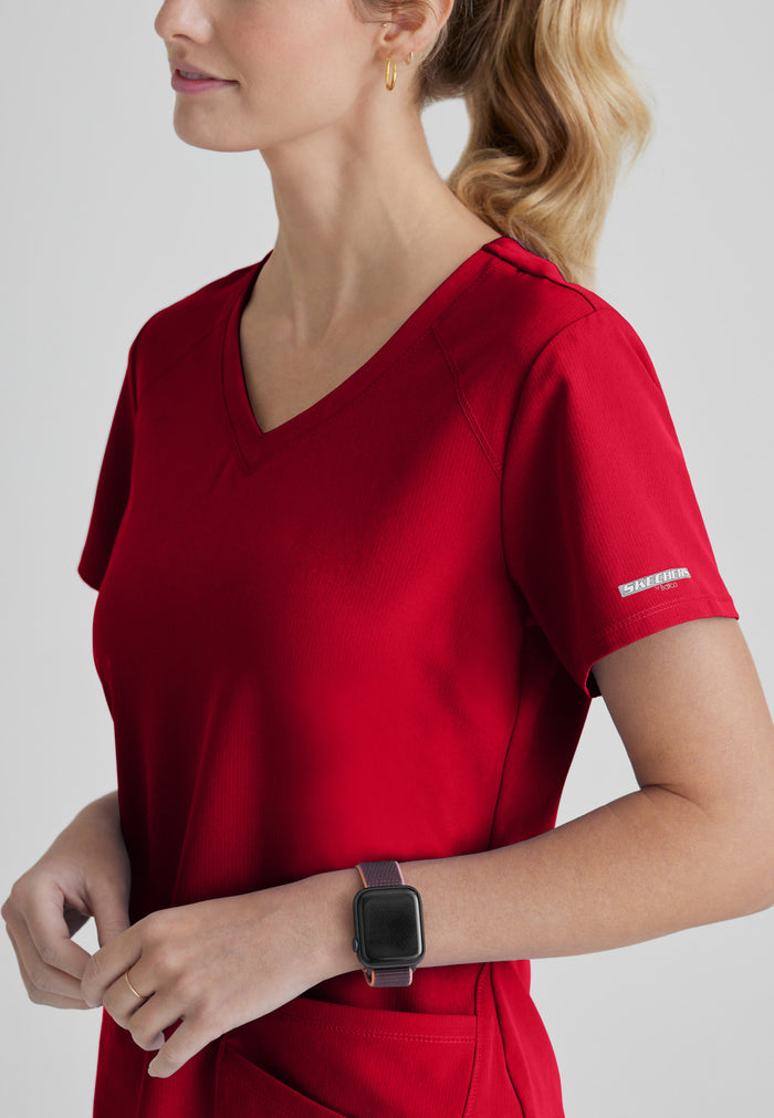 Breeze Top - True Red - Grey's Anatomy Scrubs