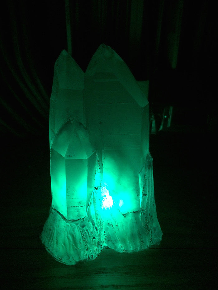CAST CRYSTAL LIGHT - LARGE CLUSTER- BLUE