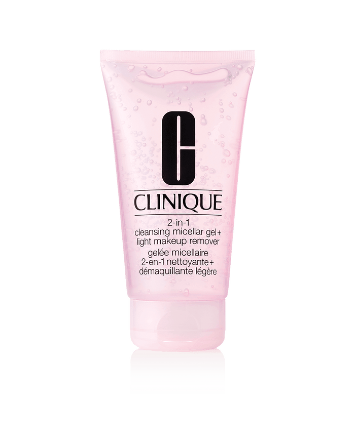 CLINIQUE 2 In 1 Cleansing Micellar Gel + Light Make up Remover غسول ومزيل مكياج