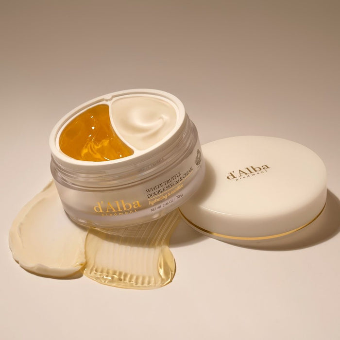 d'Alba White Truffle Double Serum & Cream 70g- Glam Touch uk- Korean anti wrinkle cream