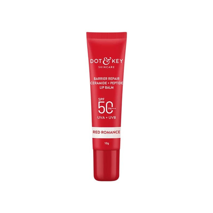 Dot and Key Barrier Repair Ceramide + Peptide Lip Balm - Red Romance 10g
