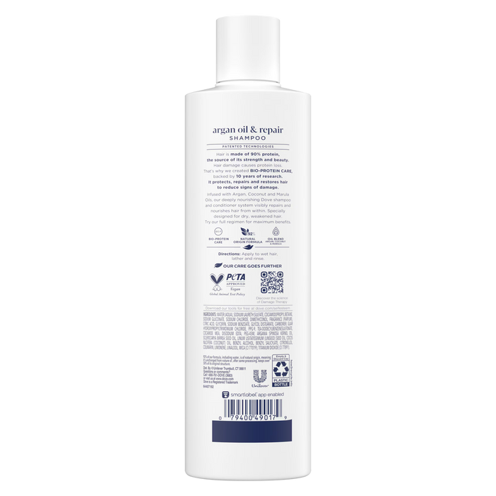 DOVE Argan Oil & Damage Repair Damage Therapy Shampoo شامبو دوف بزيت الأرغان