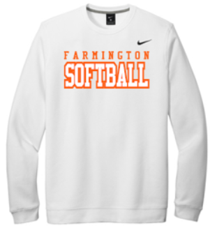FHS SOFTBALL EMBROIDERED NIKE CLUB CREWNECK