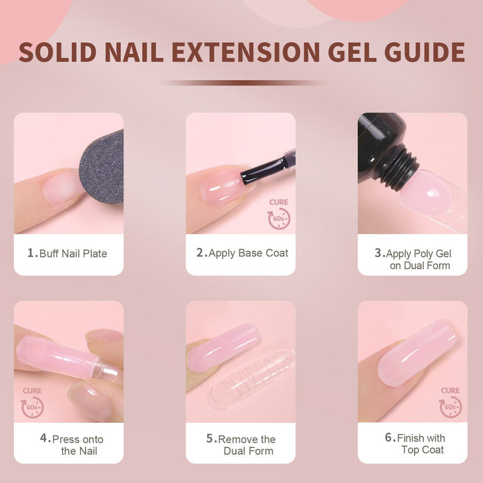 Flash Sale RARJSM Solid Nail Extension Gel 655 Nude Pink 60g 2OZ - 60% OFF Limited Time Sale
