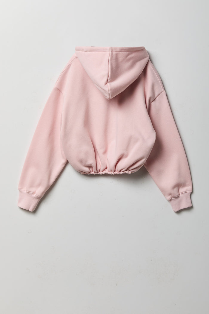 Girls Bubble Hem Hoodie