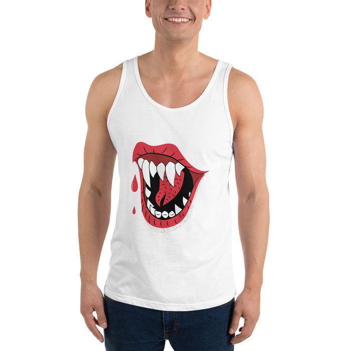 Halloween Vampire Teeth Unisex Staple Tank Top