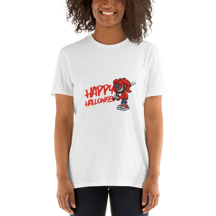 Happy Halloween Evil Ninja Basic Soft Unisex T-Shirt