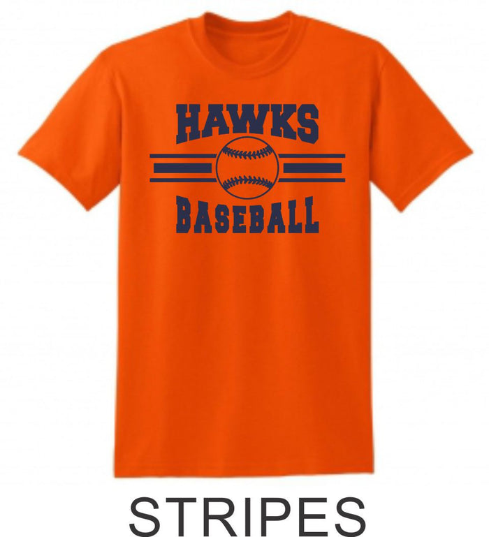 Hawks Baseball Basic Tee- 4 Designs