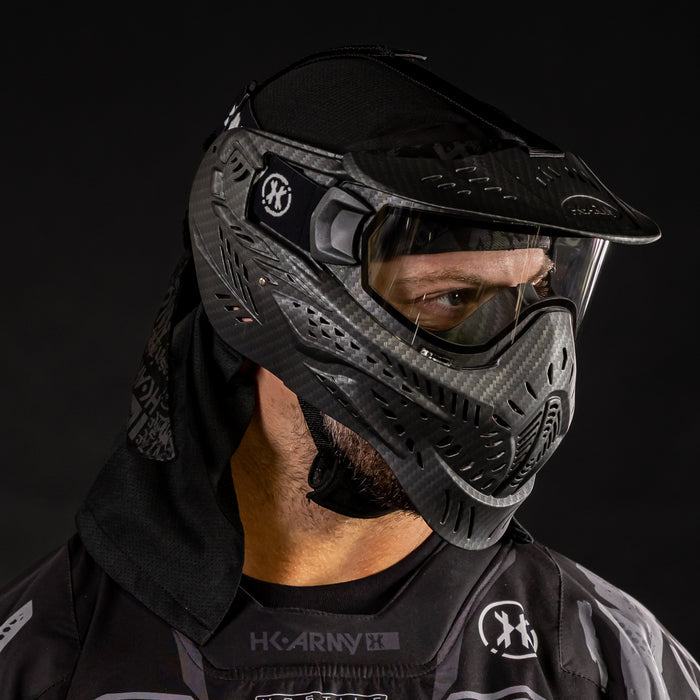 HSTL® Skull Goggle Carbon Fiber Black w/ Clear Lens