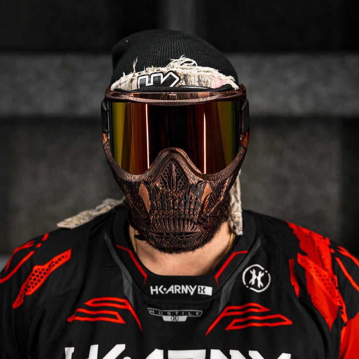 HSTL® Skull Goggle Snake Red w/ Fire Lens
