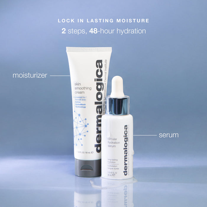 lock in lasting moisture. 2 steps, 48-hour hydration