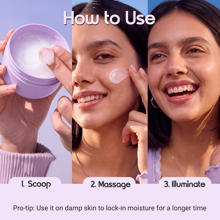 Illuminate+ Hydra Melt Gel Moisturizer with 2% Arbutin-Hyaluron Complex & Wild Berries - 100 g