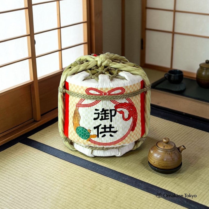 Komataru Mini Straw Barrel – Japanese New Year Ornament