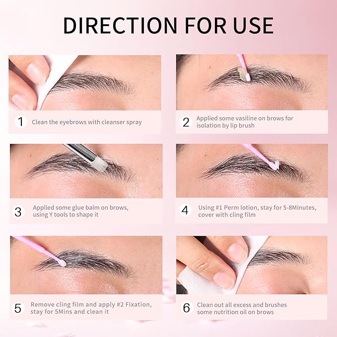 Lash And Brow Lift Kit - DIY Eyelash Perm with Strong Adhesion, Easy Use, & Natural Ingredients - SD Cosmetics Care
