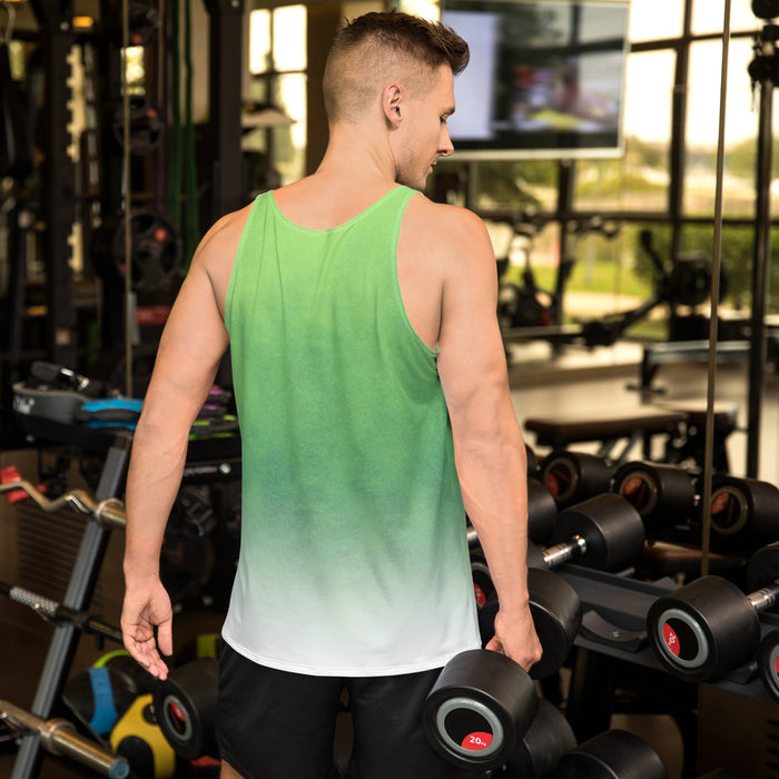 Lime Gradient AOP Unisex Tank Top