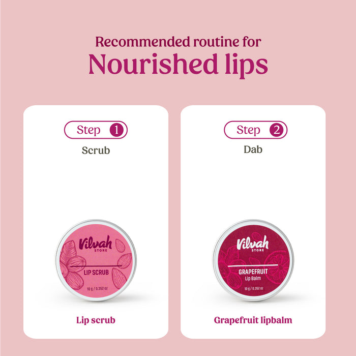 lip care routine for nourished lips - Vilvah