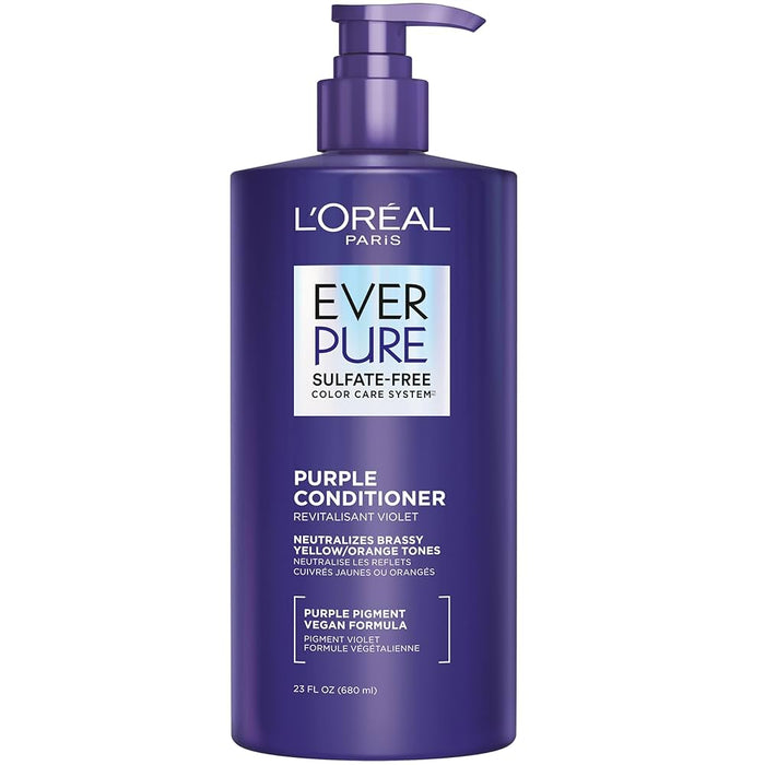 LOREAL PARIS EverPure Sulfate Free Purple Conditioner بلسم البنفسجي الخالي من الكبريتات من لوريال باريس