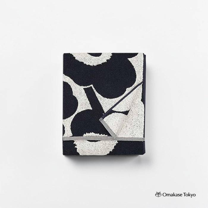 Marimekko Women’s Bath Towel – Dark Blue Cotton