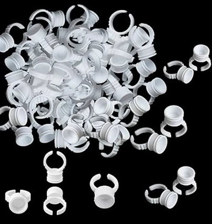 Microblading Permanent Makeup Pigment Rings with Cup Caps (50 Pcs) - SD Cosmetics Care
