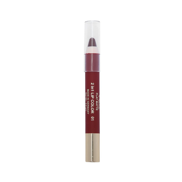 Miss and Mrs. Nina Flat Matte 2 in 1 Lip Color 01