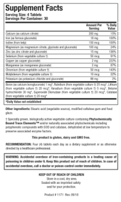 Multi-Mins (120 ct) by Biotics Research