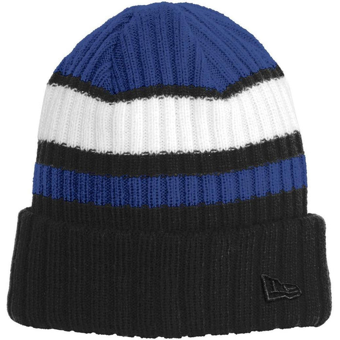no-logo New Era Ribbed Tailgate Beanie-Headwear-New Era-Royal/ Black-OSFA-Thread Logic