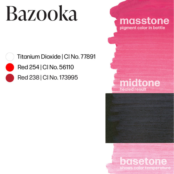 Permablend Bazooka - Highly Pigmented Red-Based Pink Lip Color for Lasting Results for Permanent Makeup - SD Cosmetics Care