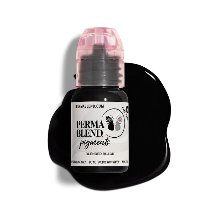 Permablend Blended Black 15ml - High Opacity Iron Oxide Eyeliner Pigment for Lasting Results - SD Cosmetics Care