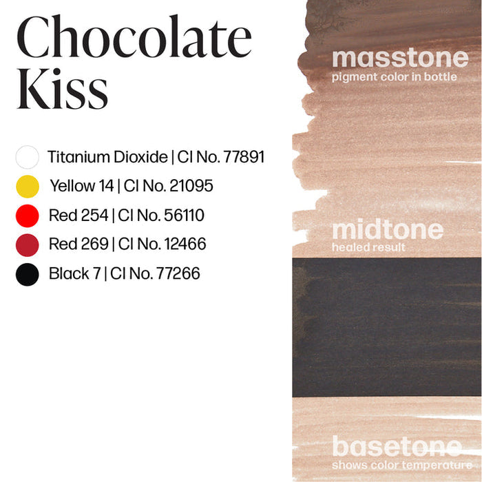 Permablend Chocolate Kiss 15ml Pigment - High Opacity Medium Brown for Custom Brow Color - SD Cosmetics Care