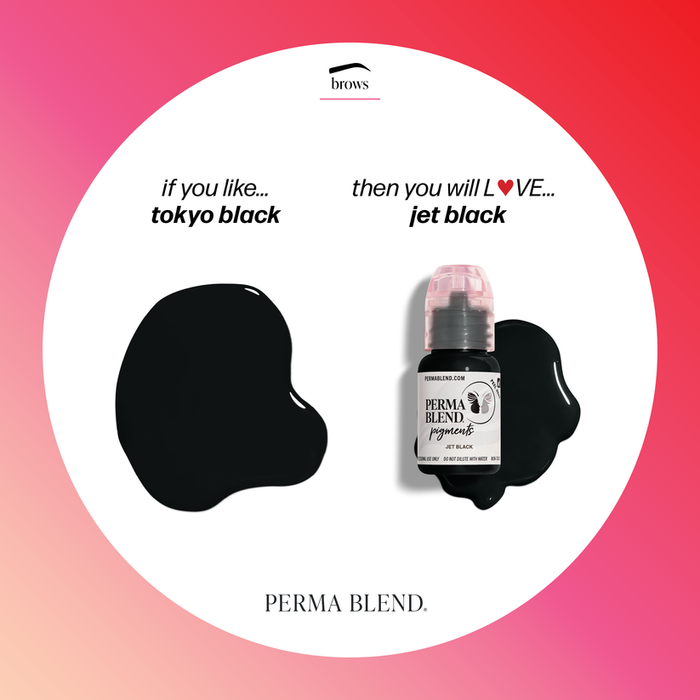 Permablend Jet Black 15ml for Permanent Makeup | PMU Eyebrow Pigment - SD Cosmetics Care