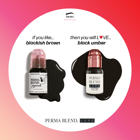 PERMABLEND LUXE Black Umber Ink - High Opacity, Cool Tone for Melanin-Rich Skin - SD Cosmetics Care