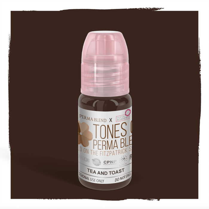 Permablend Tea and Toast | Fitz 3-4 Pigment 15ml | Permanent Makeup Pigment | PMU Eyebrow Pigment - SD Cosmetics Care