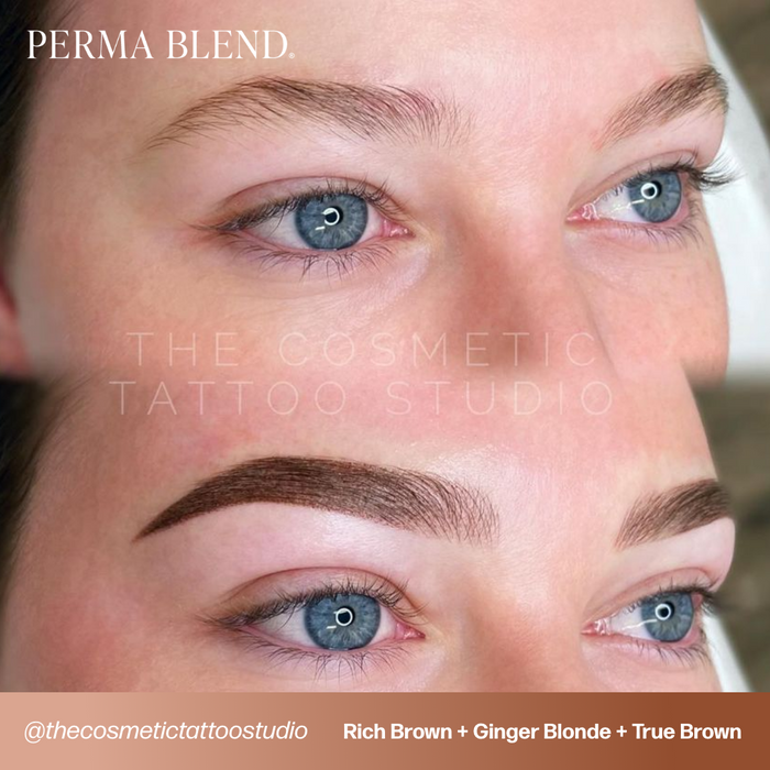 Permablend True Brown Permanent Makeup Pigment, Artist-Grade Brow & Eyeliner Ink - SD Cosmetics Care