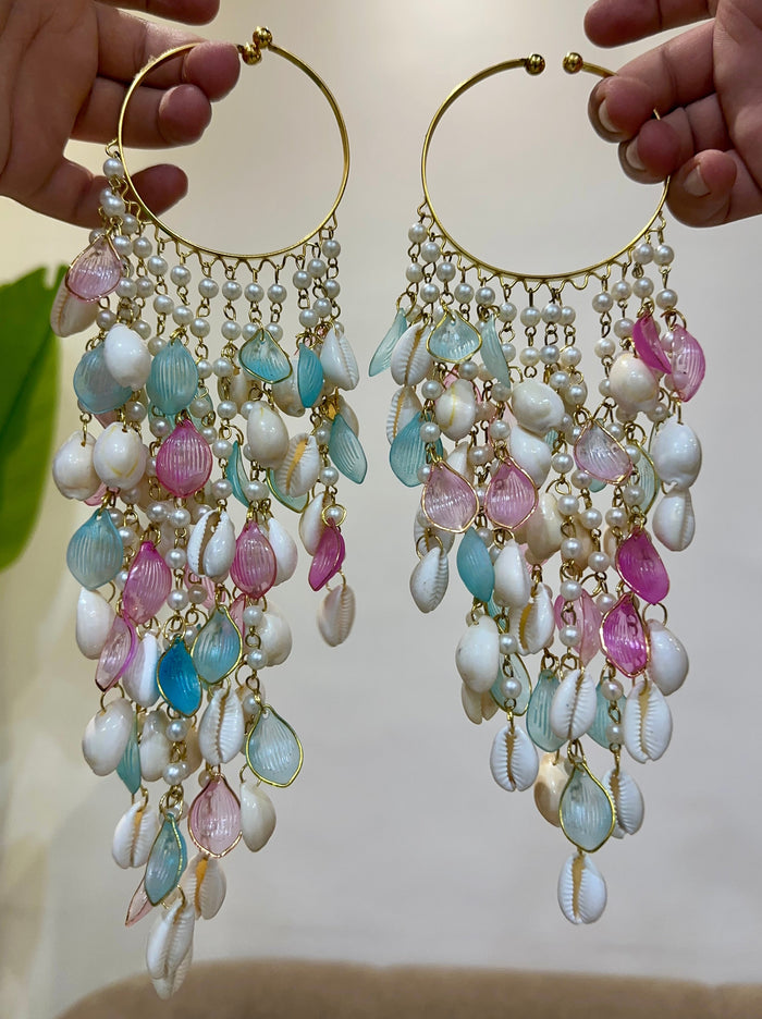 Petal Flower Bracelets Kalira Pink Ferozi Oval 016