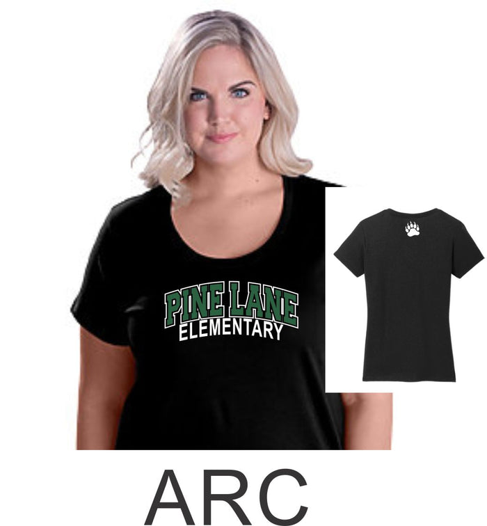 PLE Curvy Ladies Tee- 3 designs- Matte or Glitter