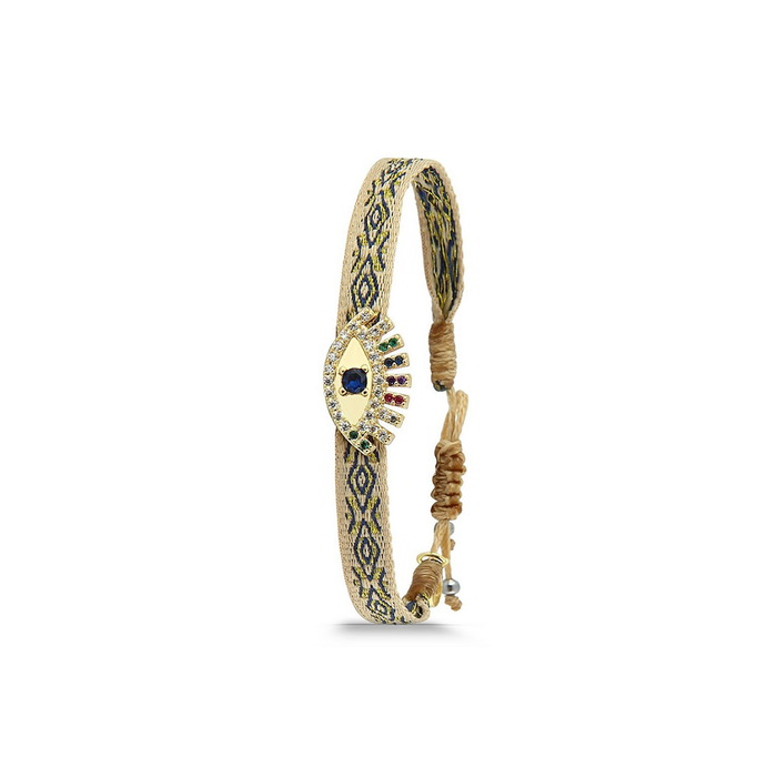 Polo Exchange Friendship Eye Fabric Bracelet