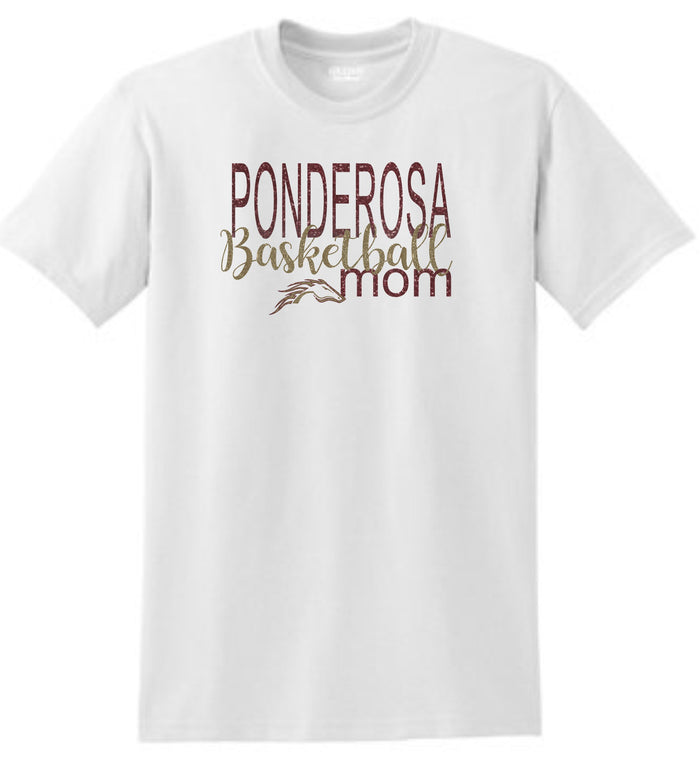 Pondo Basketball Basic MOM Tee- Matte or Glitter