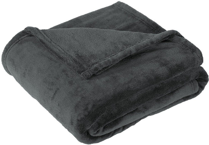 no-logo Port Authority Oversized Ultra Plush Blanket-Regular-Port Authority-Graphite-1 Size-Thread Logic