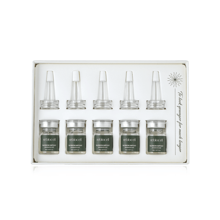 Reblocell Glossom Ampoule EGF 4ppm 5ml x 5 - Komiko Beauty