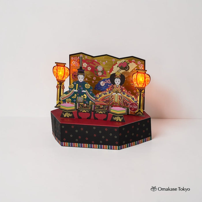 Sanrio Hinamatsuri Message Card – Light & Melody Parent Doll Design