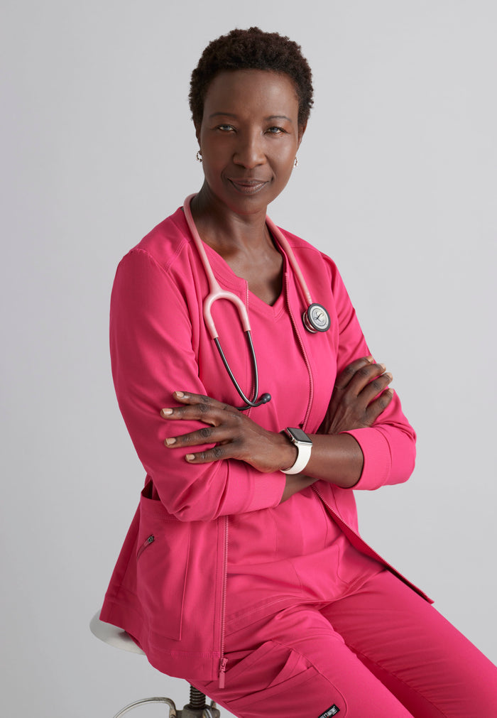 Serena Top - Vibrance Pink - Grey's Anatomy Scrubs