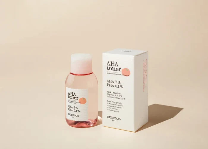 SKINFOOD AHA Toner Citrus Paradisi Grapefruit Fruit Extract 0.1% AHA 7% PHA 0.1%
