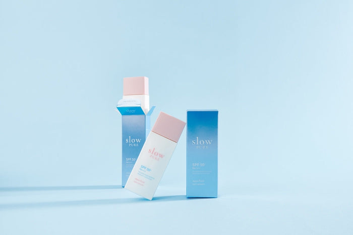 slowpure aqua fluid sun serum SPF50+ PA++++ 50ml - Komiko Beauty