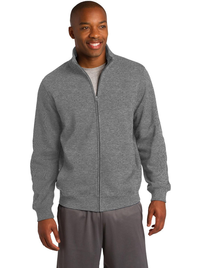 Sport-Tek Full-Zip Sweatshirt-Regular-Sport-Tek-Vintage Heather-S-Thread Logic